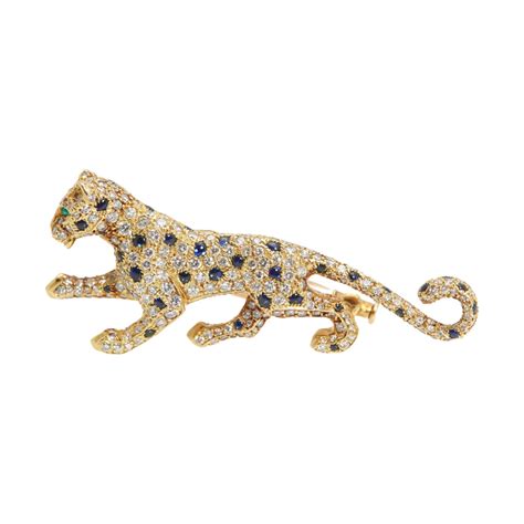 cartier panther brooch|cartier leopard brooch.